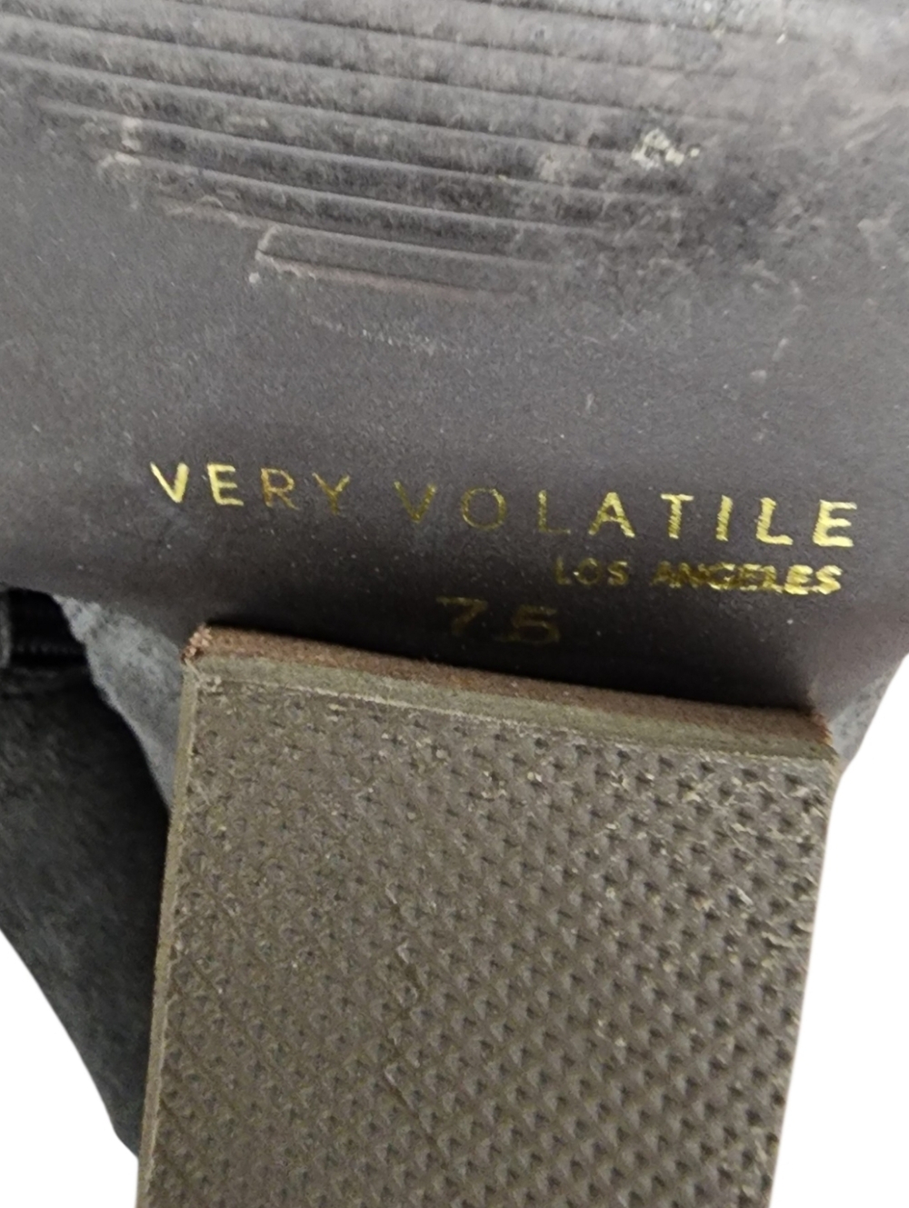 Very Volatile - Whitby Demi Wedge Suede Ankle Bootie, Womens 7.5 - Picture 10 of 12